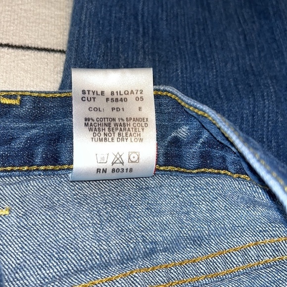 Vintage Lucky Brand Sweet N Low USA Made Flared Leg Jeans Size 8 - Picture 9 of 15